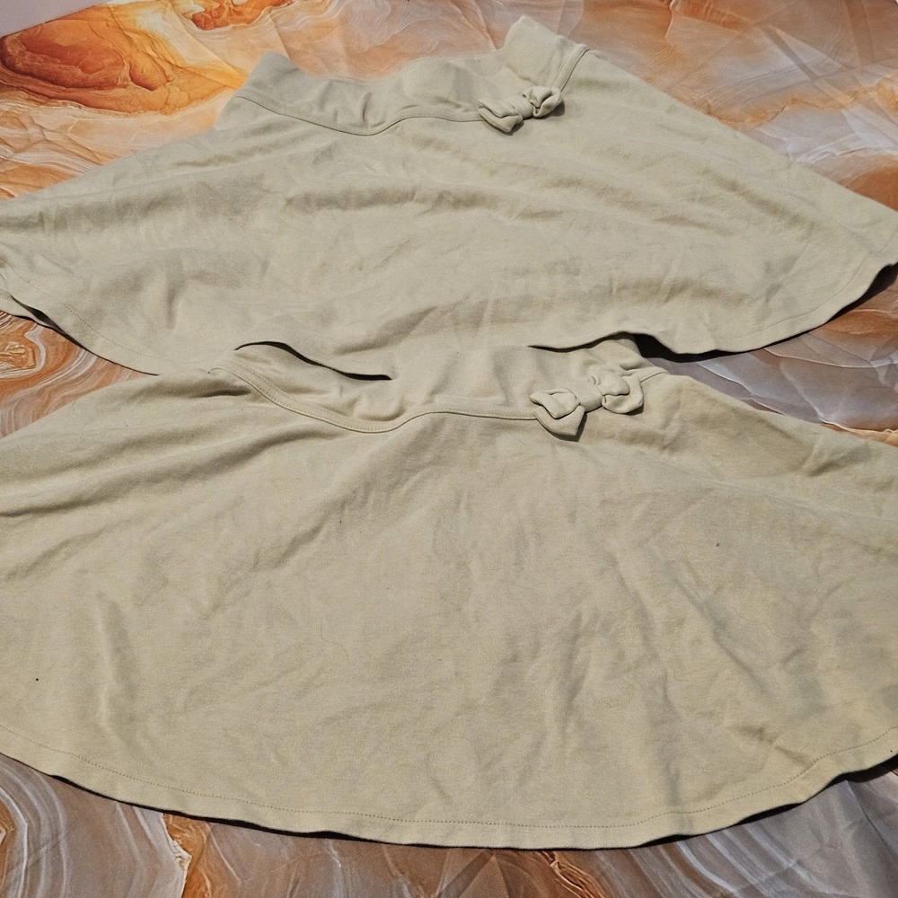 Gymboree Girls Size 10 Khaki Skorts Lot of 2 Bow Uniform School